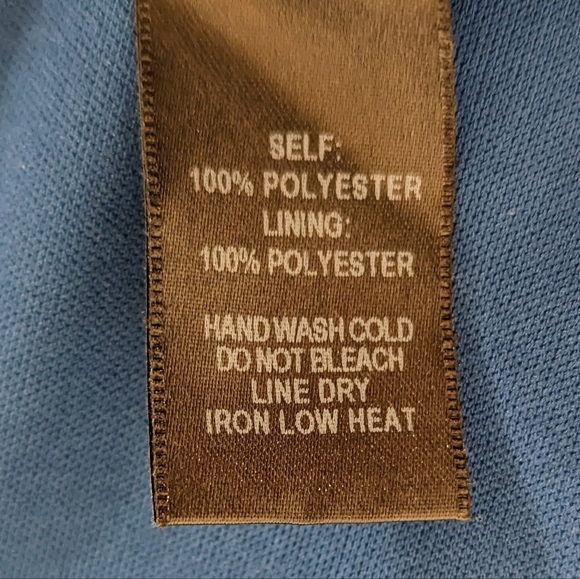 Royal Blue Sleeveless Mock Wrap Rufffled Fit & Flare Dress - Size M Lulus - Picture 9 of 9